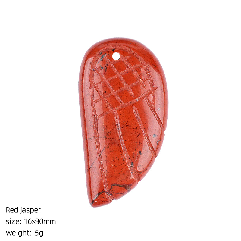 Red jasper wings pendant
