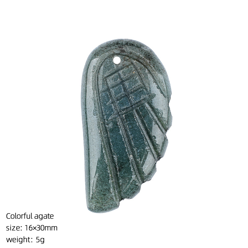 Indian agate wings pendant