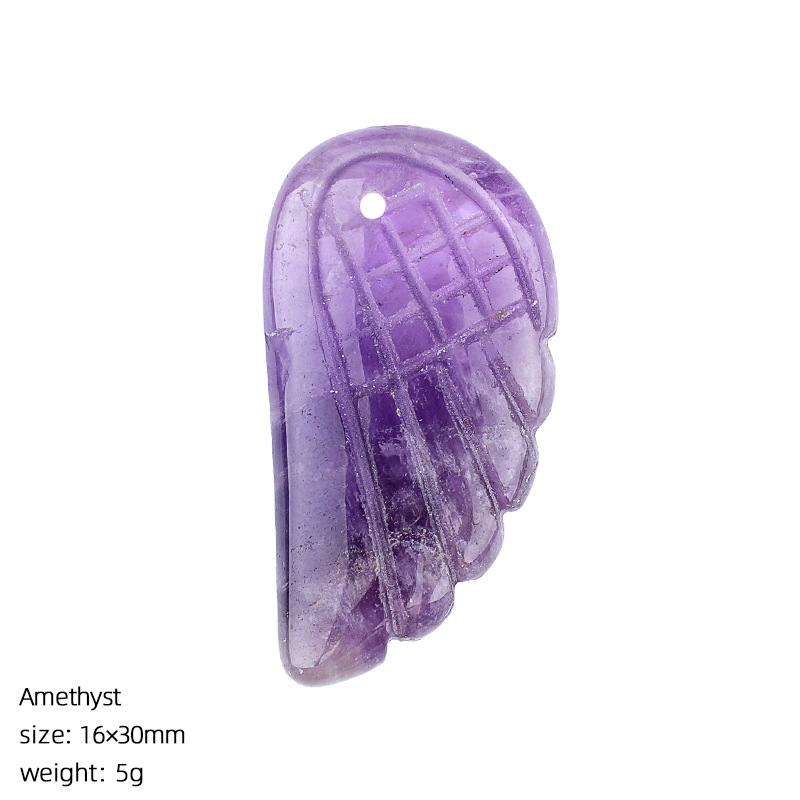 Amethyst wings pendant