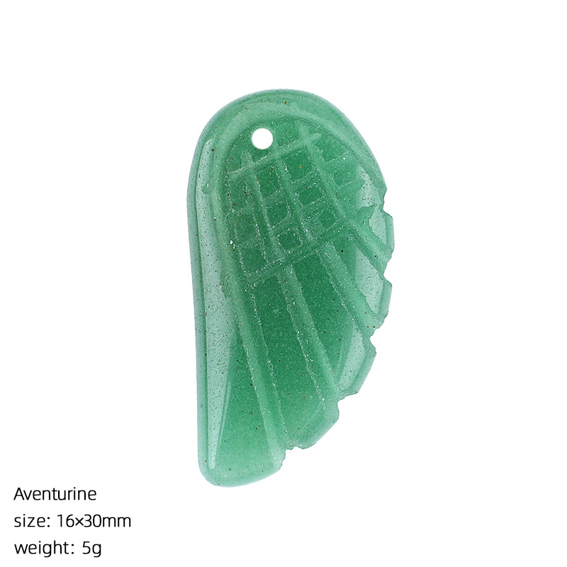 Green aventurine wings pendant