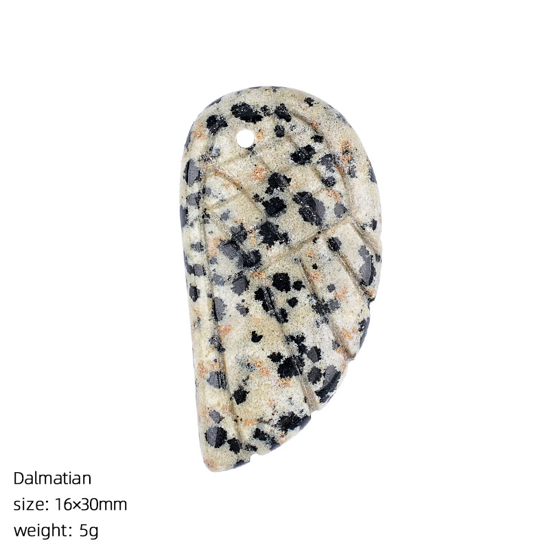 Spotted stone wings pendant