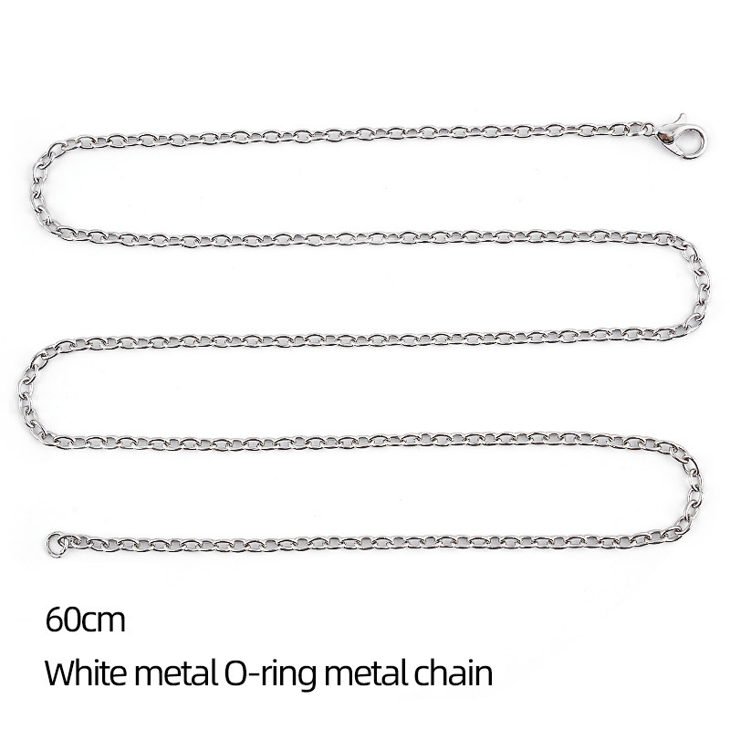 Silver o-shaped chain