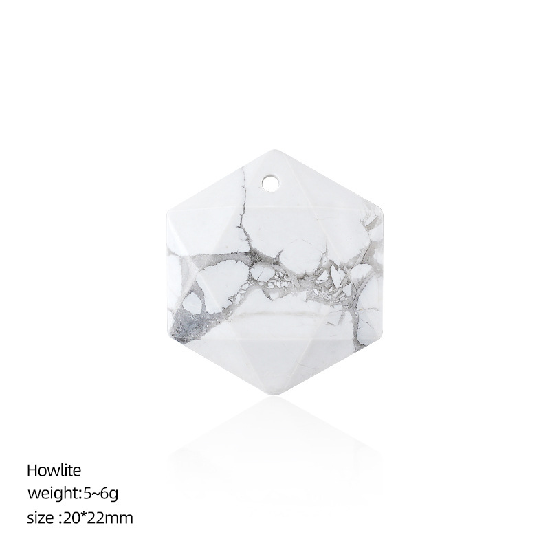 White turquoise six-pointed star pendant