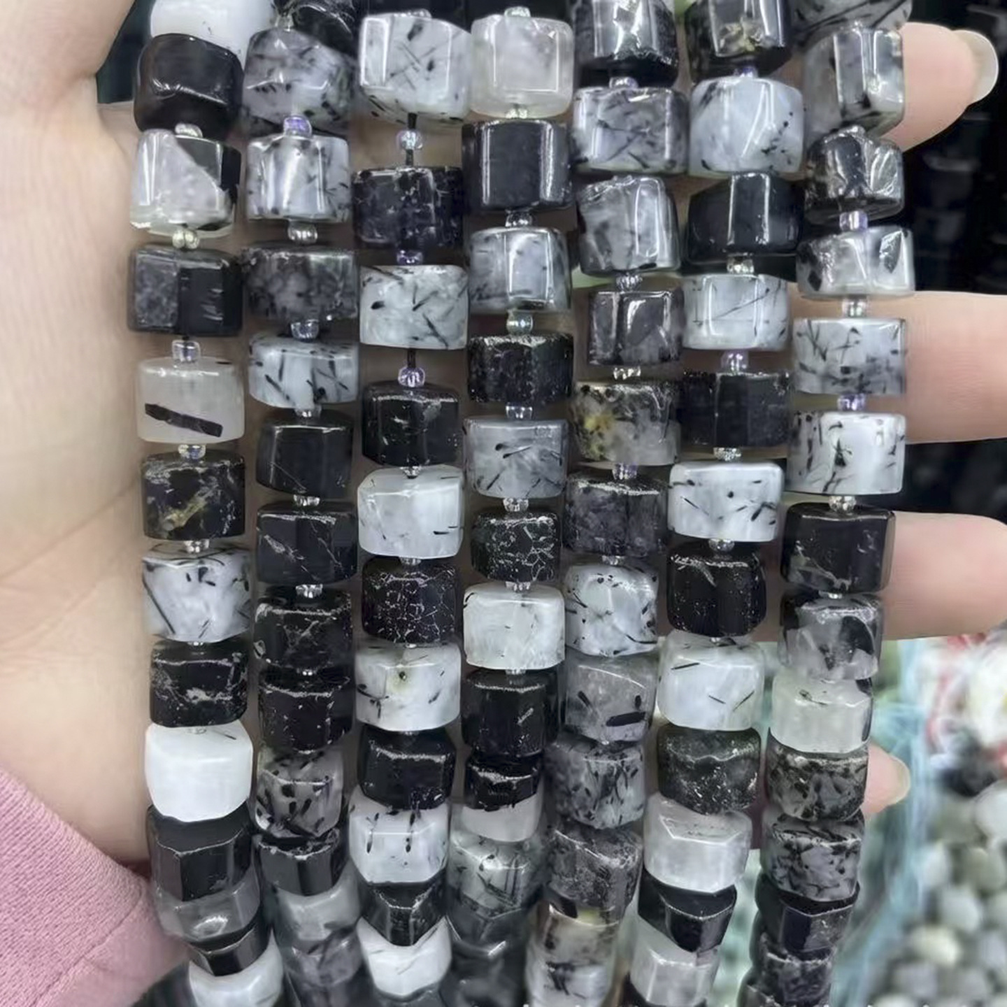 Quartz rutile noir