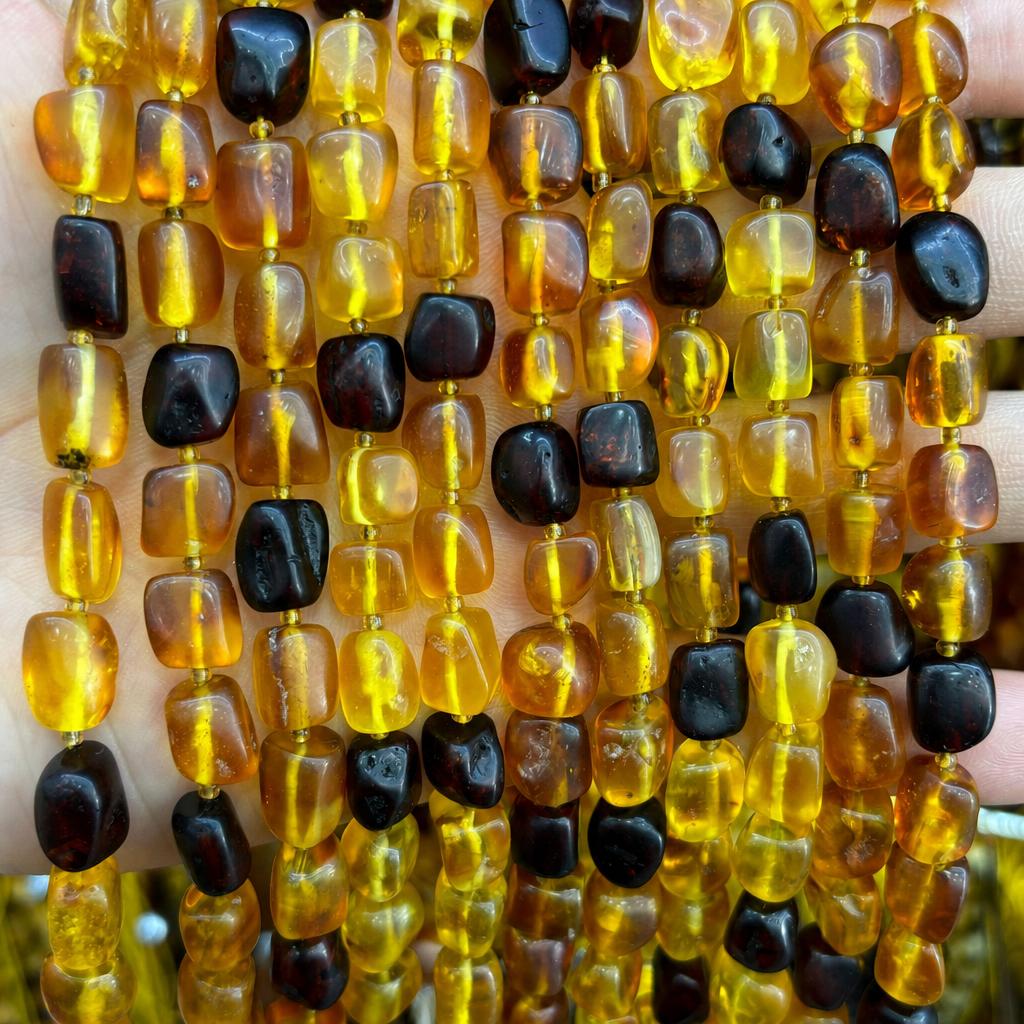9x10mm amber square shape (about 36 pieces)