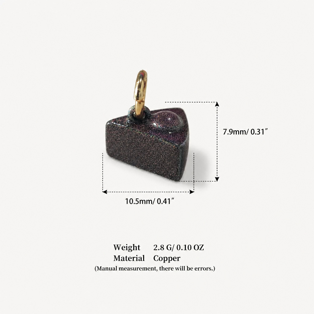 5 slice cake pendant