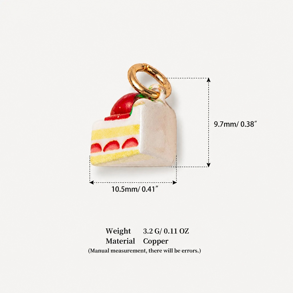 7 strawberry mille layered pendant