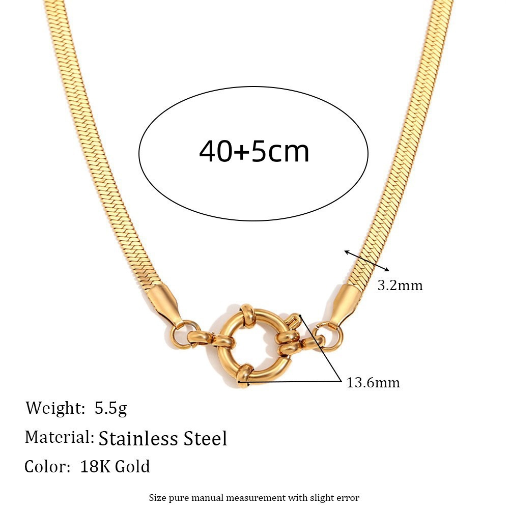 Snake bone sailor buckle chain 40 5cm