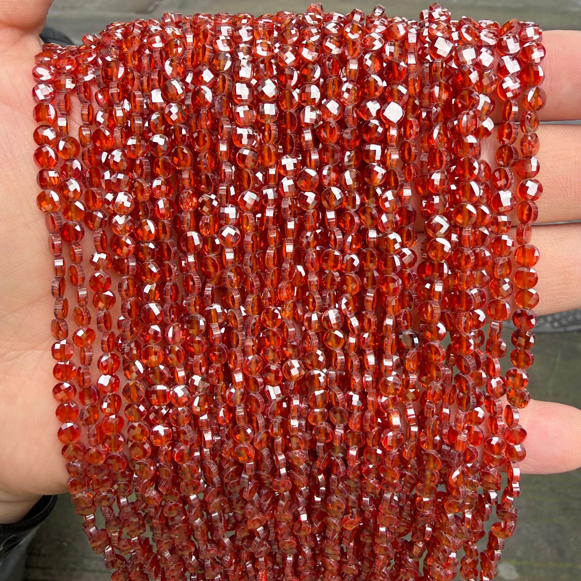 orange red zircon