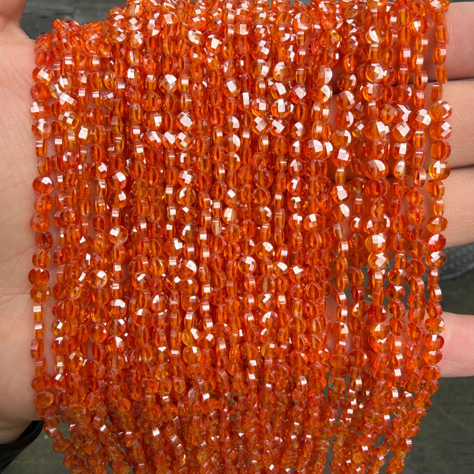 Orange zircon