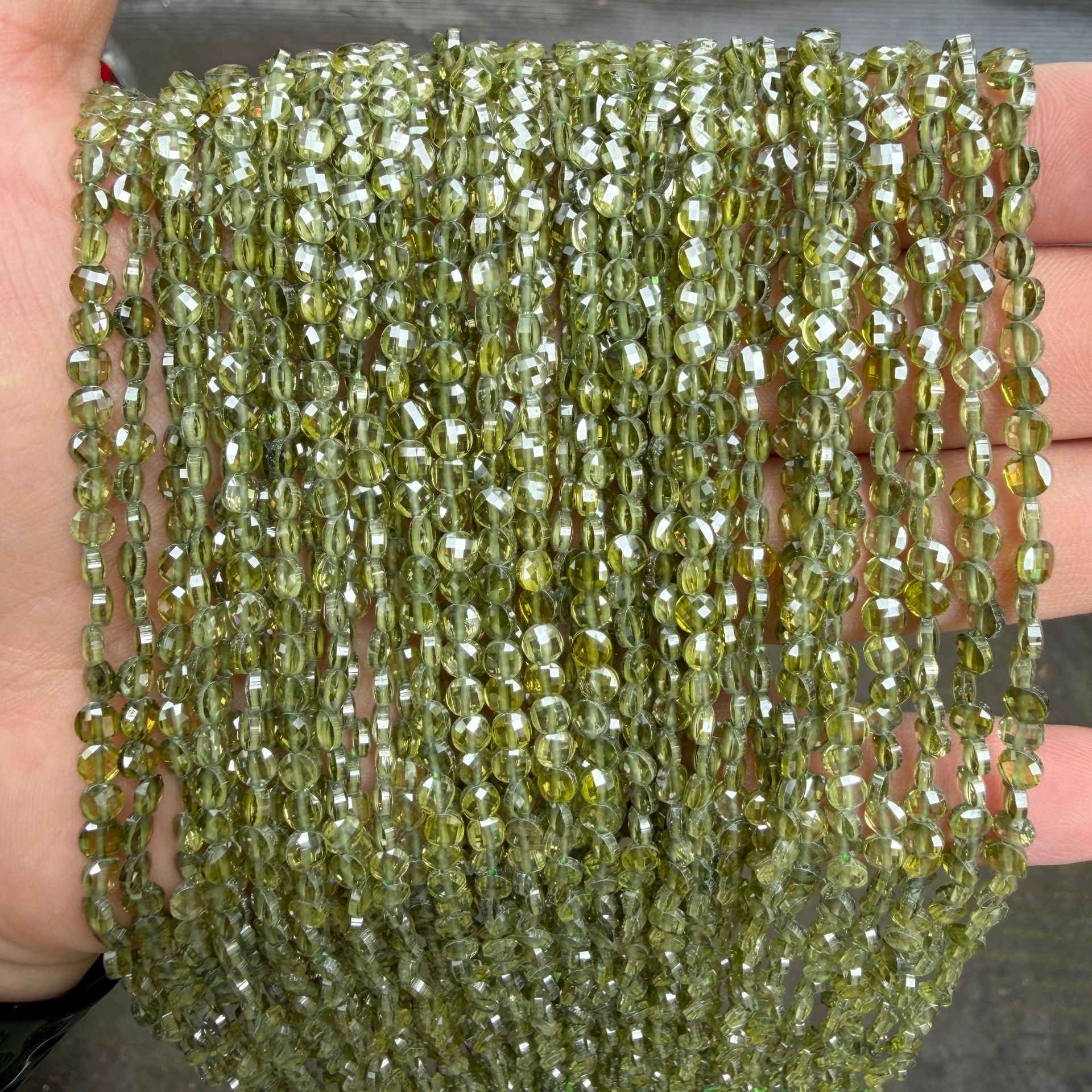 Olive zircon