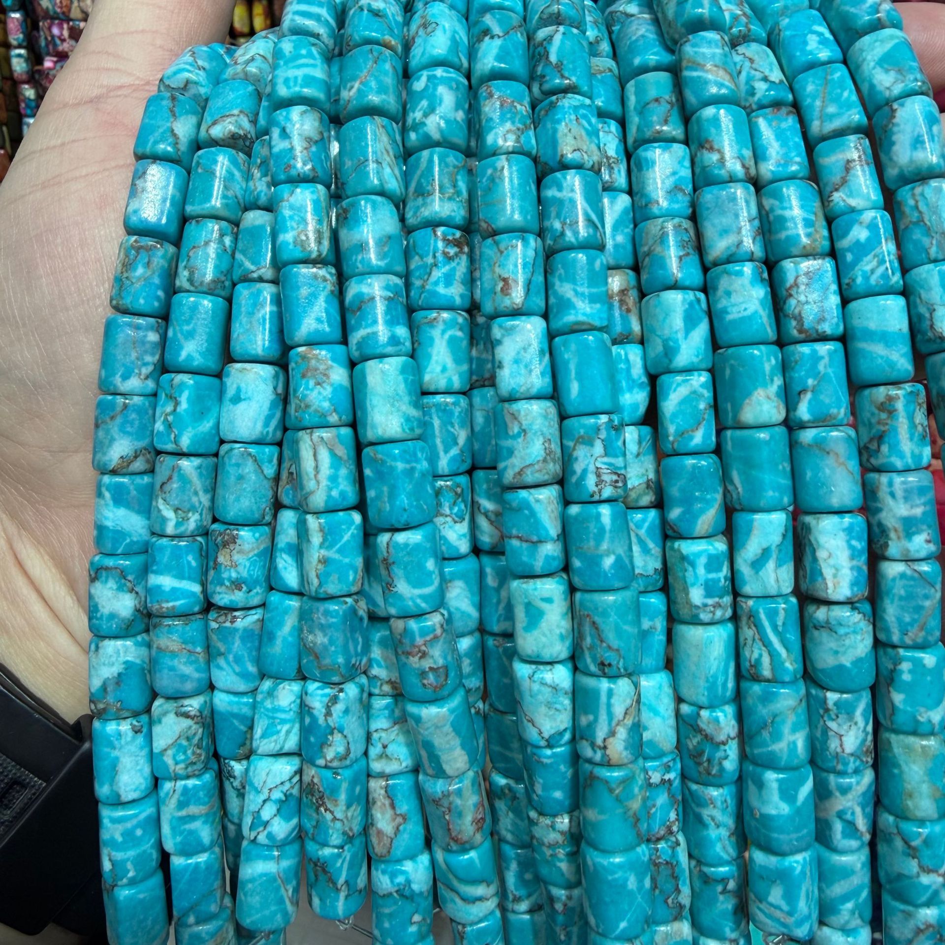 Aqua blue emperor stone