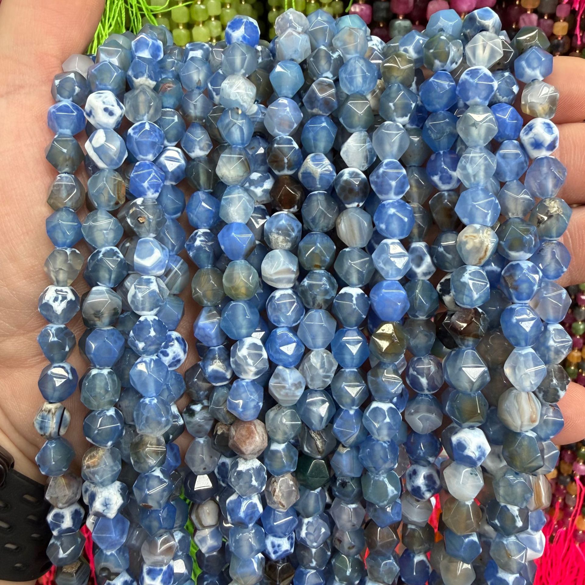 Aqua blue agate