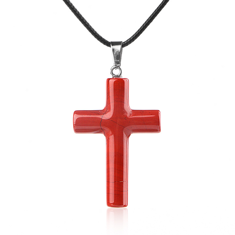 Red jasper (cross necklace)