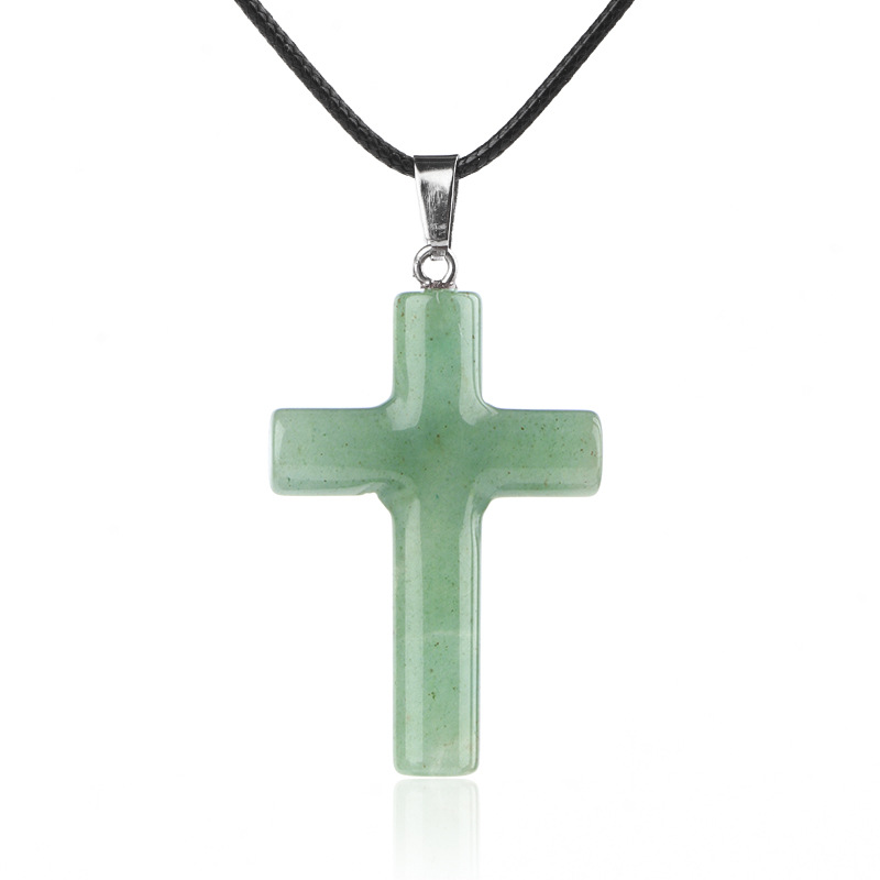 Green aventurine (cross necklace)