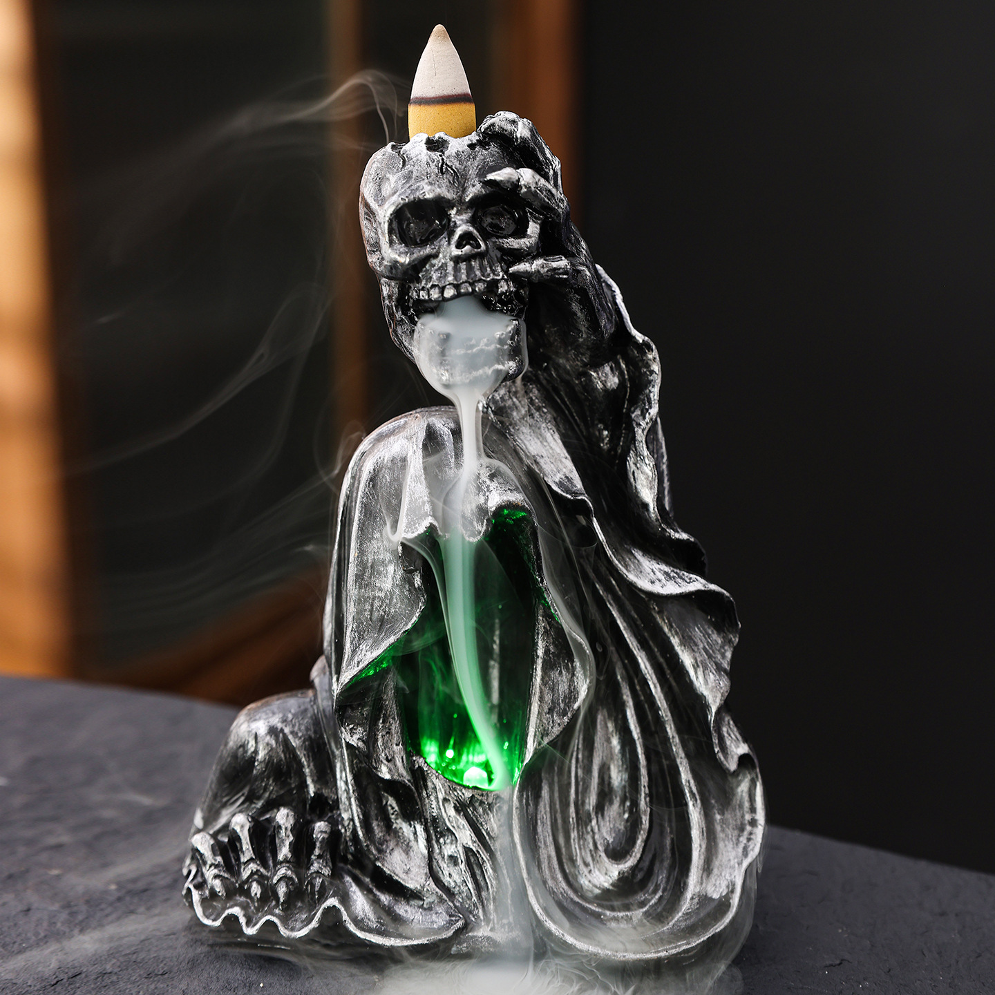 Ghost skull led light/silver