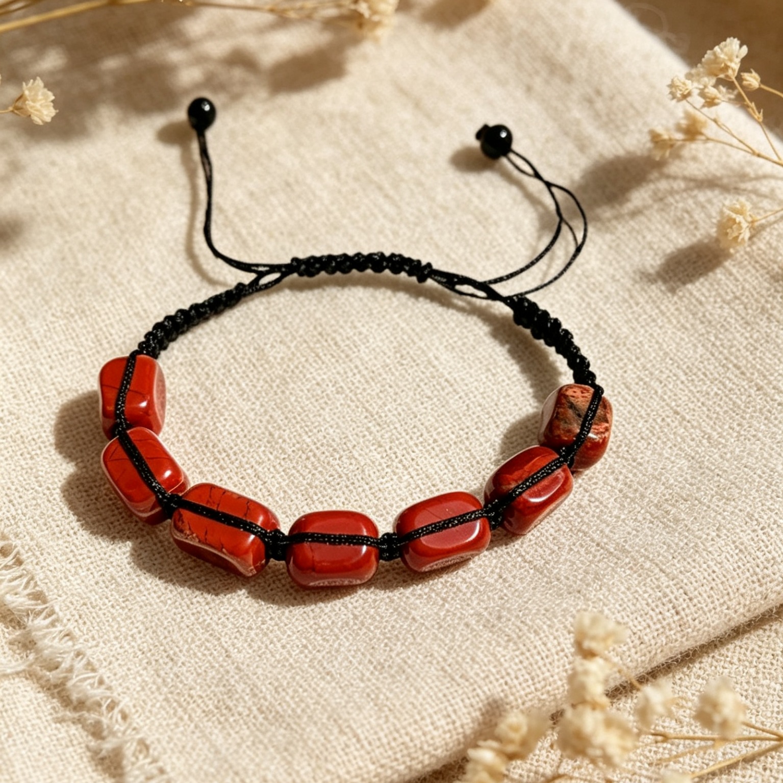 Natural red jasper