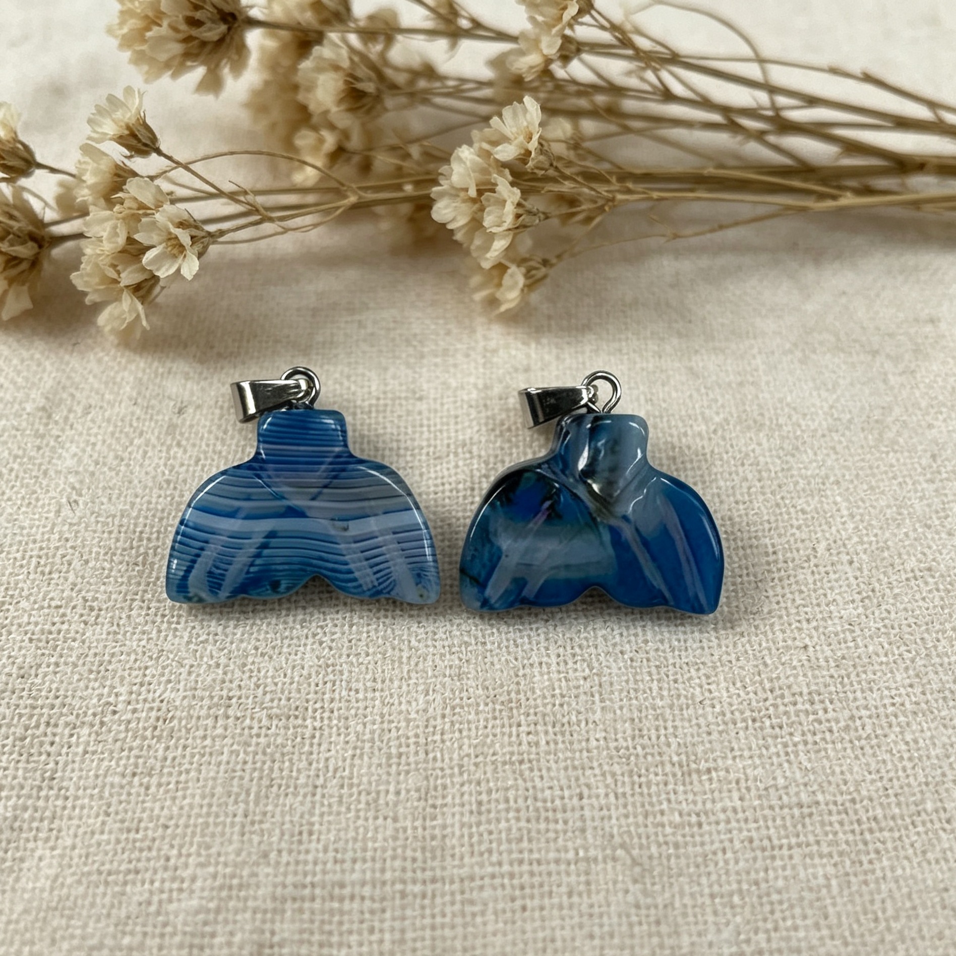 Blue striped agate