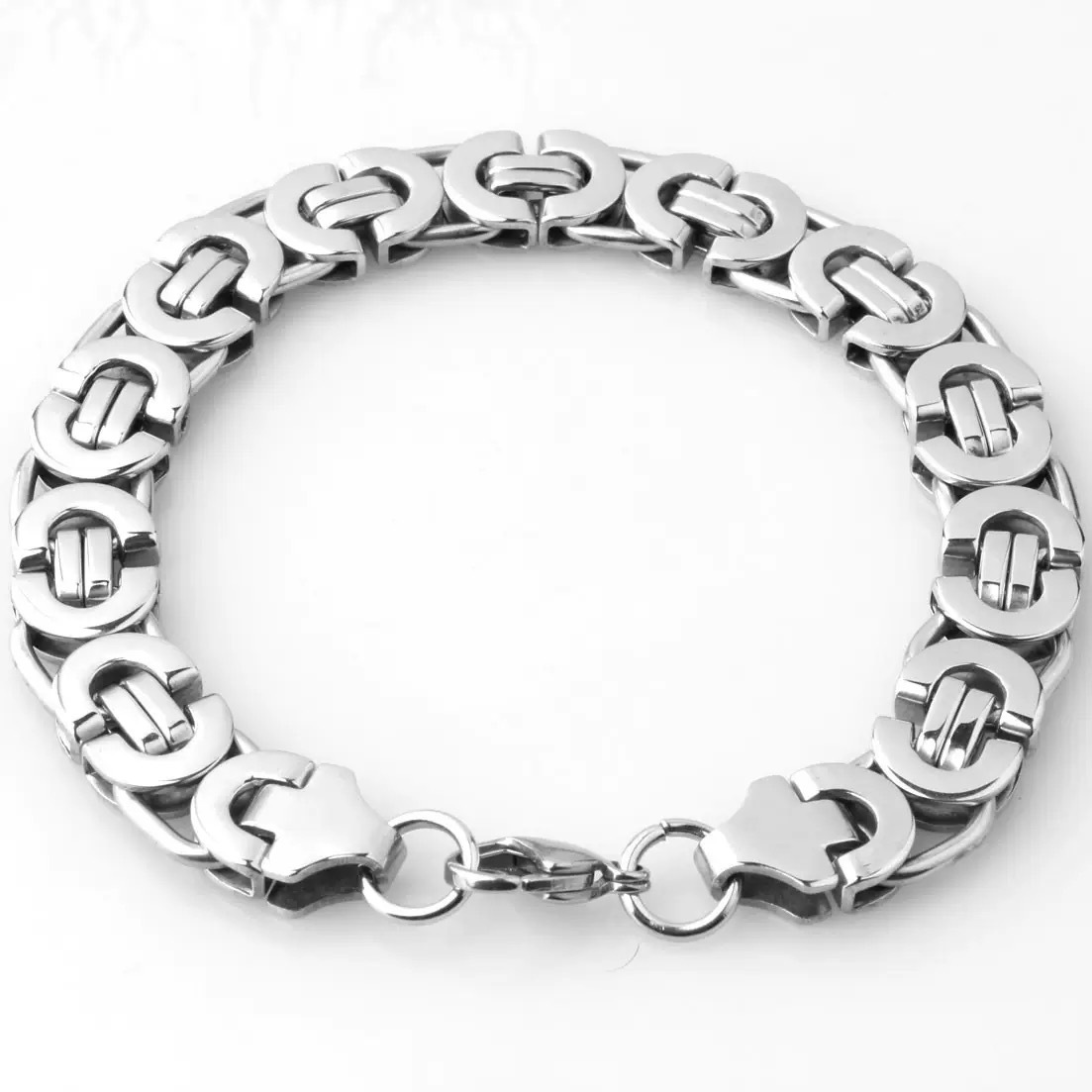 6mm steel color bracelet 22cm