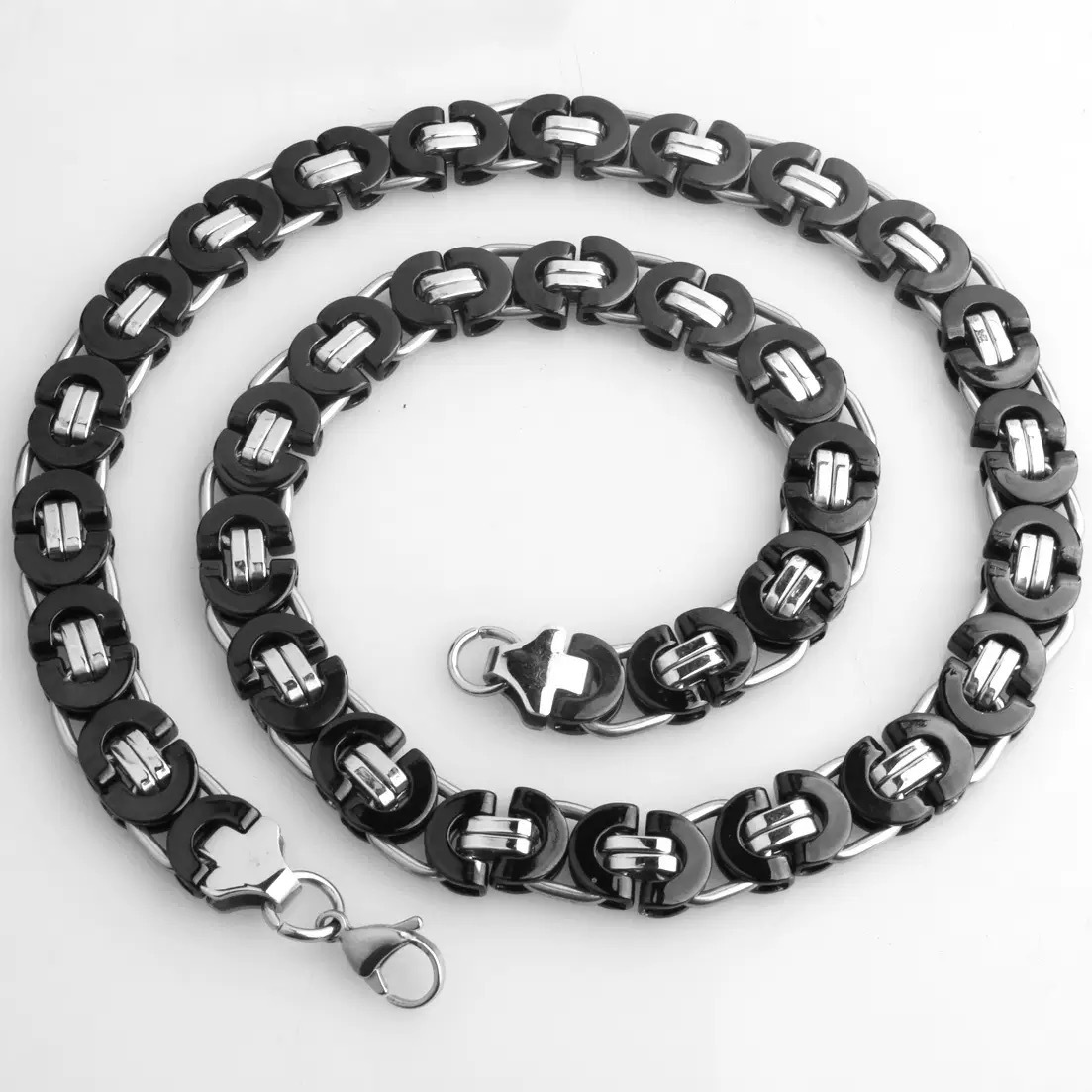 Black necklace 6mm*55cm