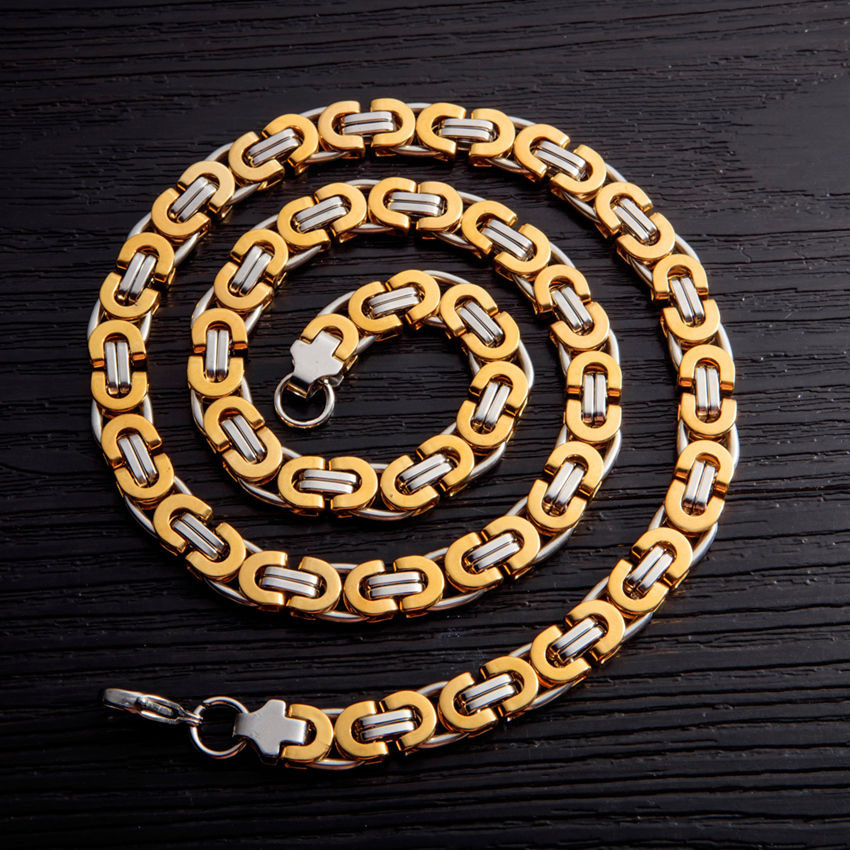 Gold necklace 8mm*60cm