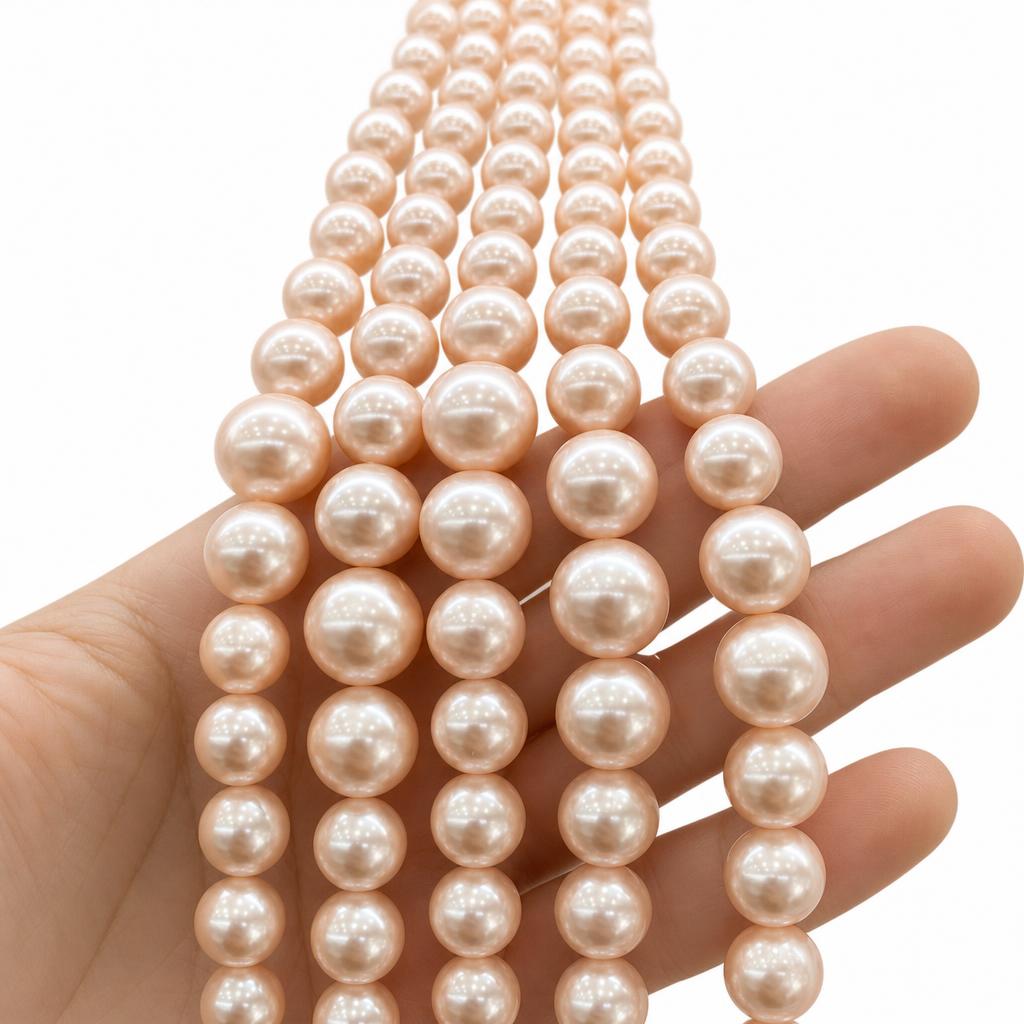 Pink mixed color shell tower chain