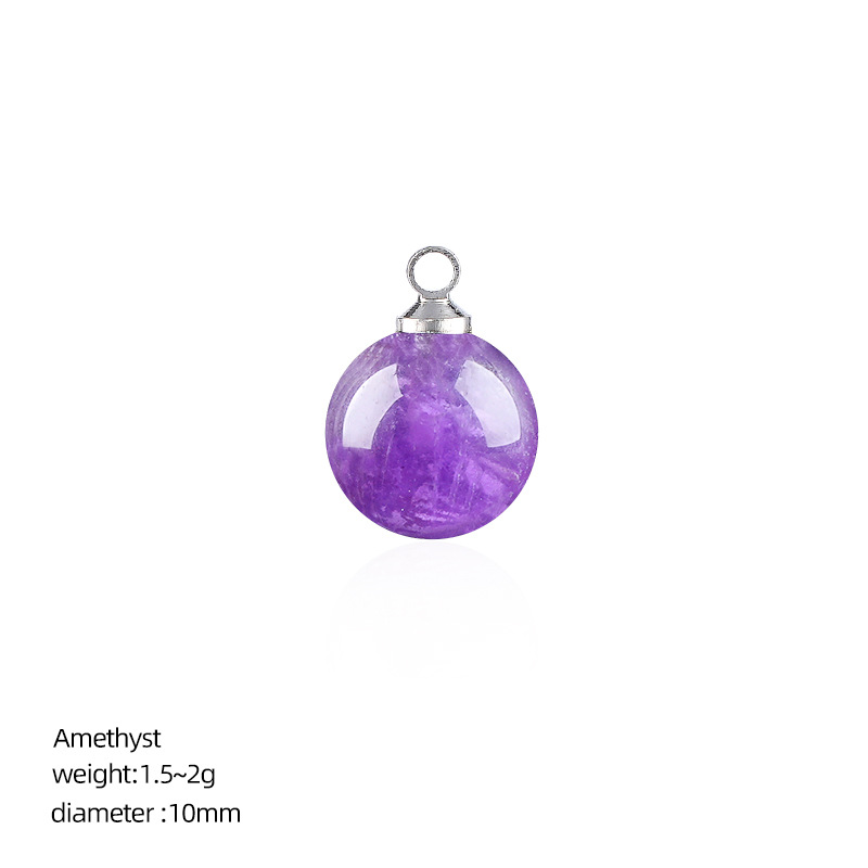 Amethyst (10mm ball pendant)