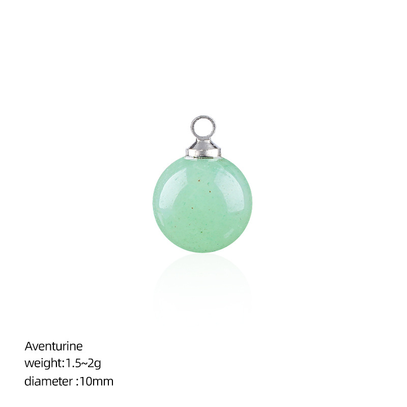 Green aventurine (10mm round bead pendant)
