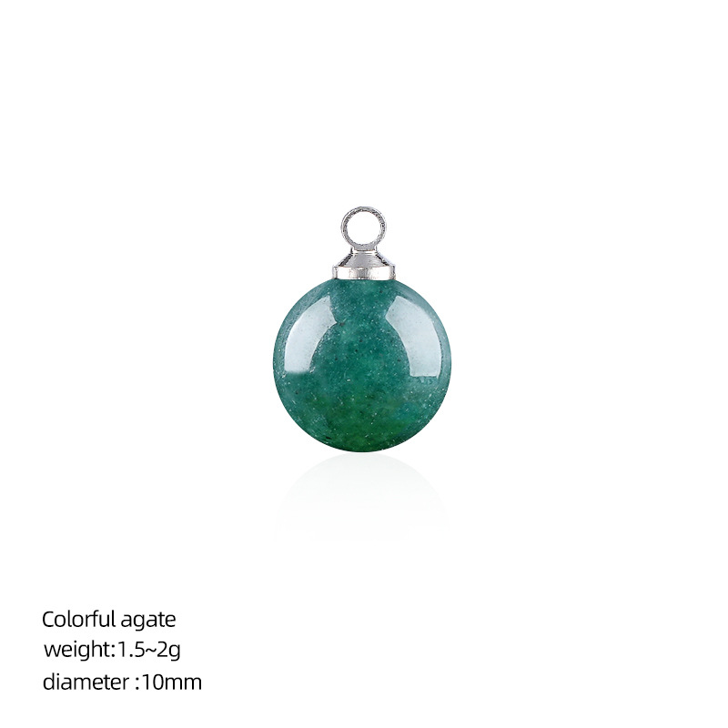 Indian agate (10mm ball pendant)