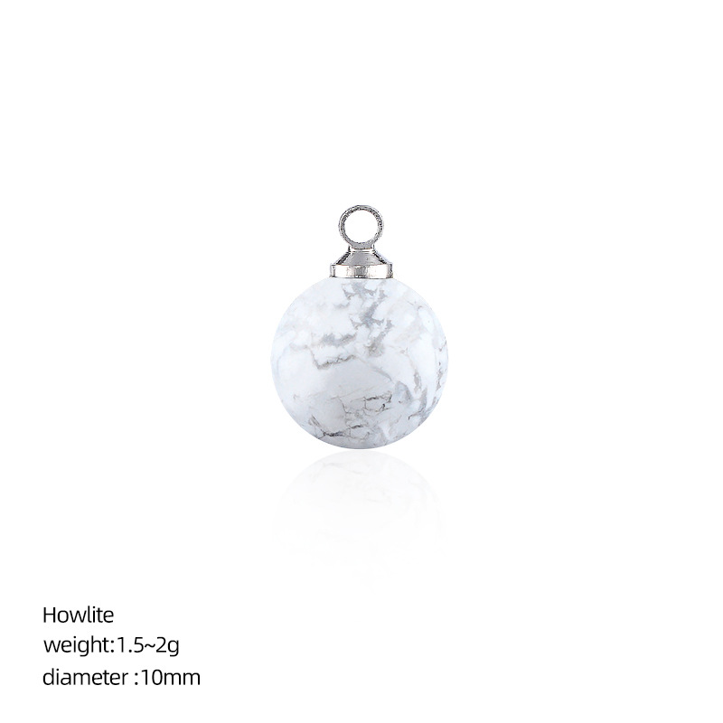 White turquoise (10mm ball pendant)