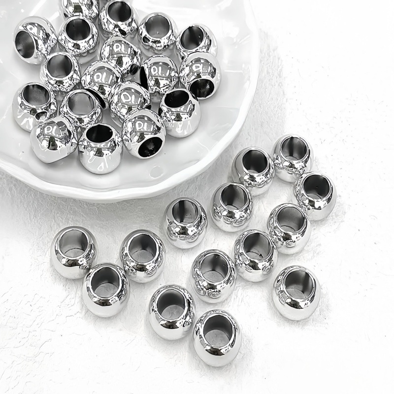 Silver 12mm hole 6mm