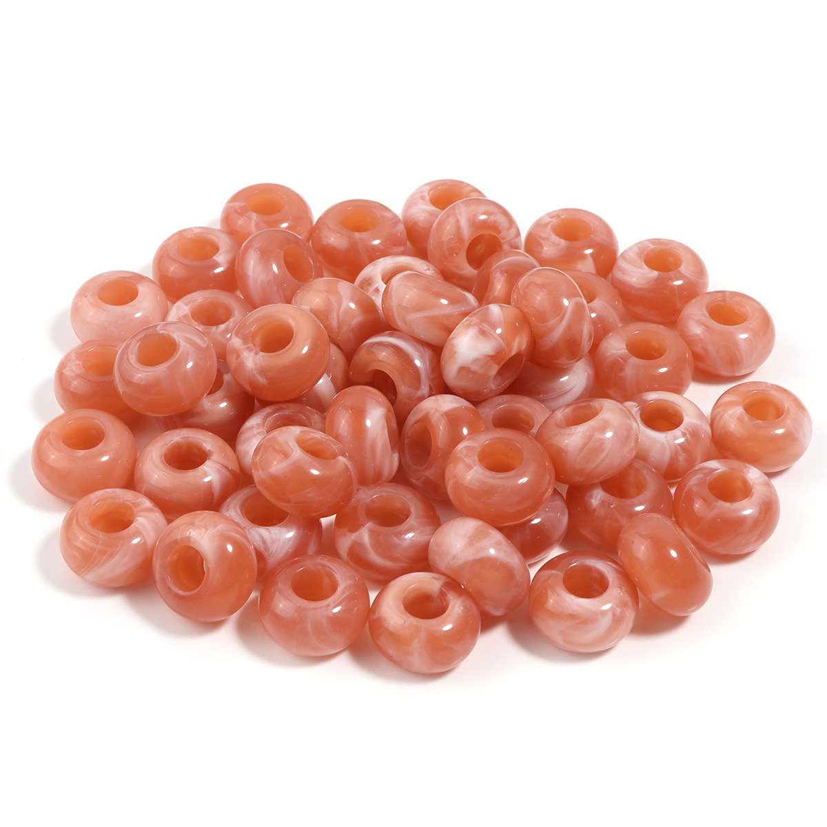 Orange abacus beads