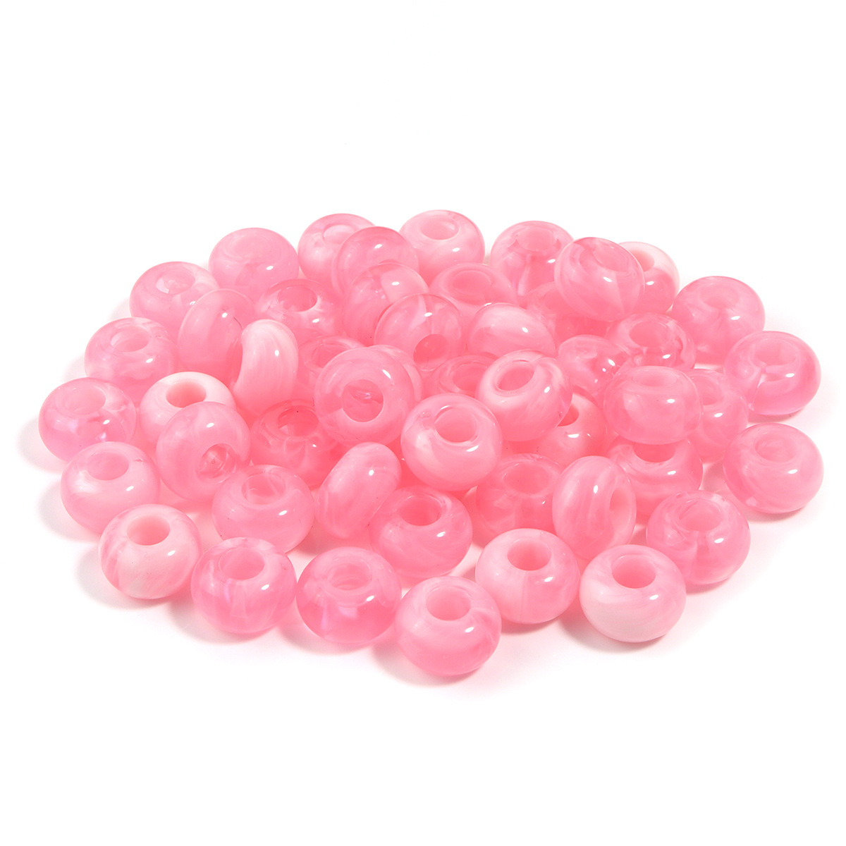 Pink abacus beads