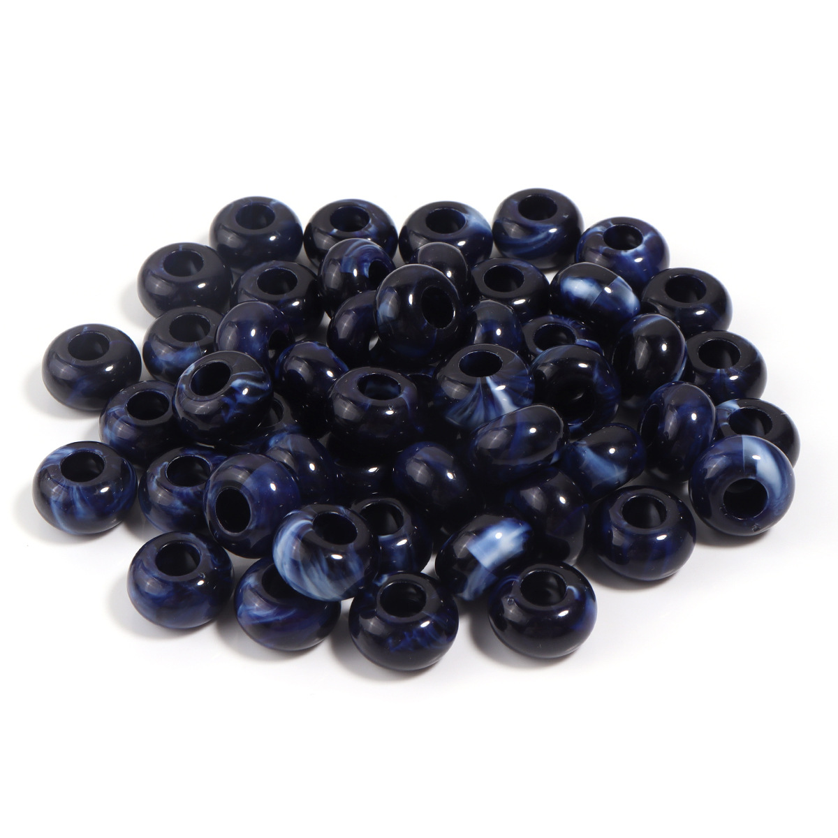 Royal blue abacus beads