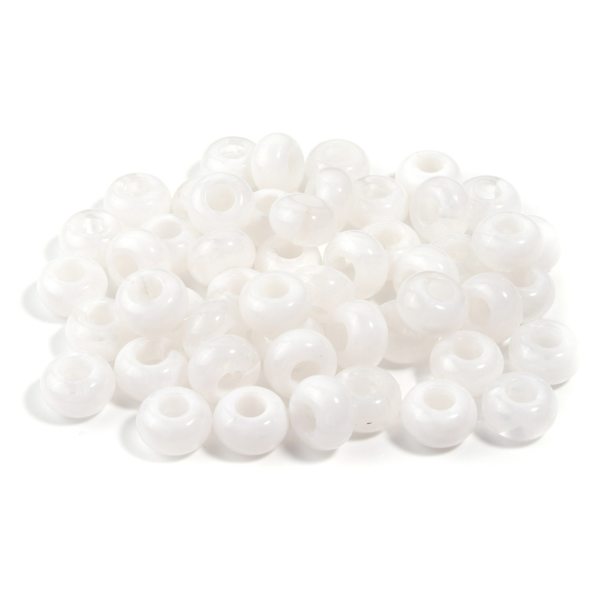 Transparent abacus beads