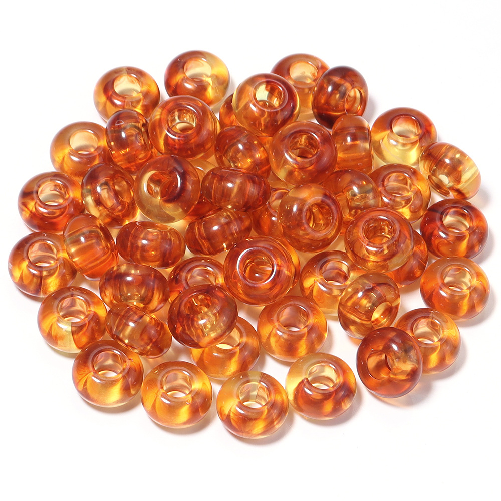 Amber abacus beads
