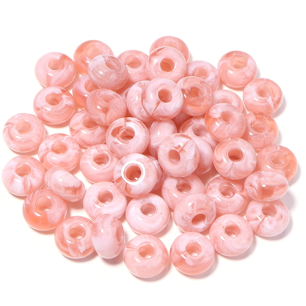 Light pink abacus beads