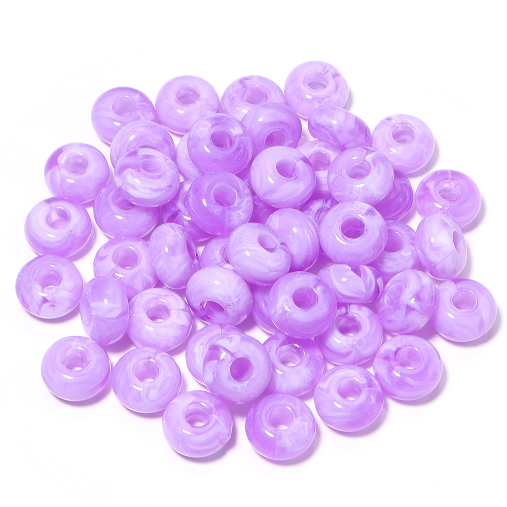 Purple abacus beads