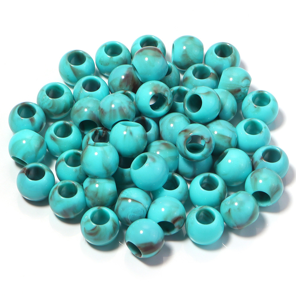 Blue coffee beads
