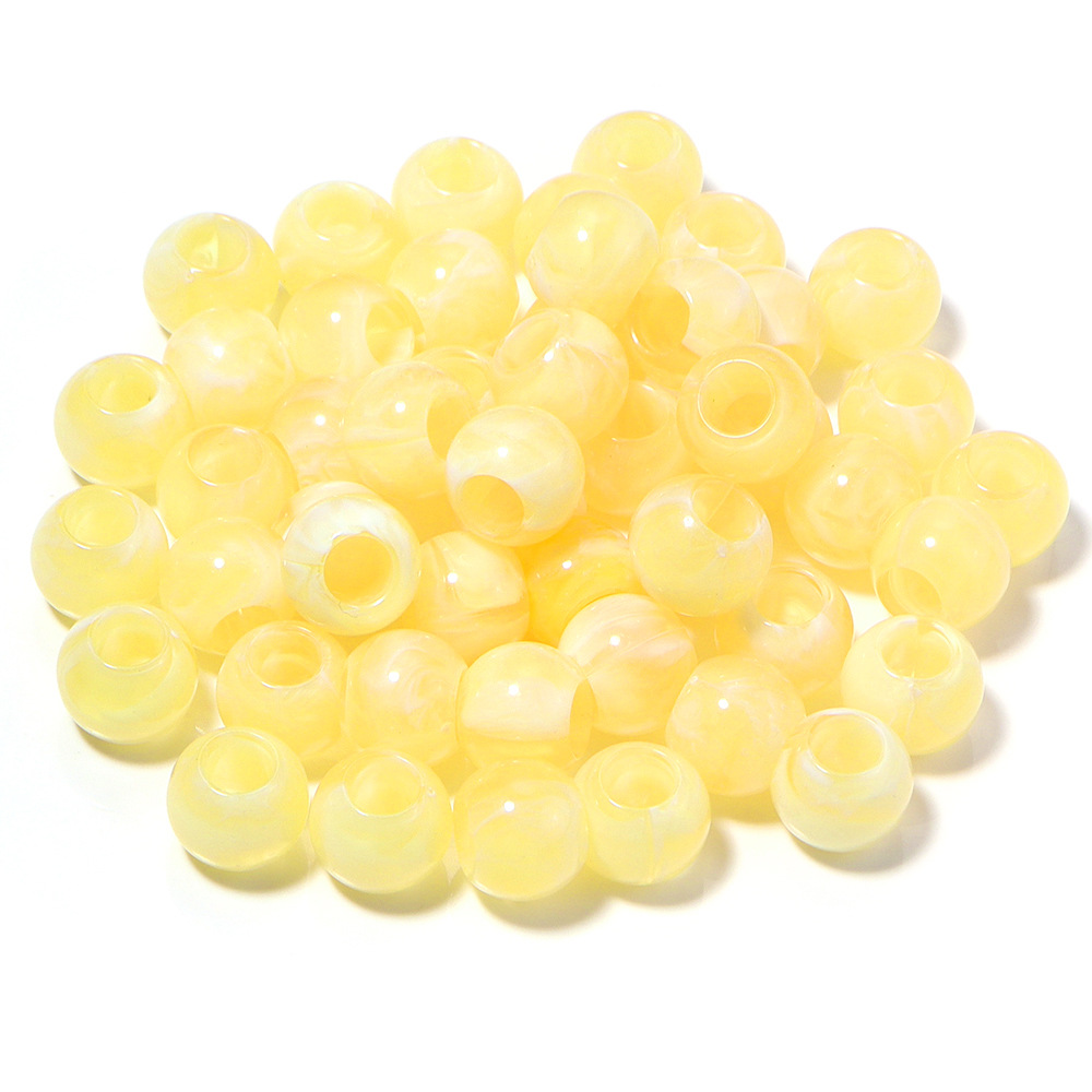 Light yellow round beads