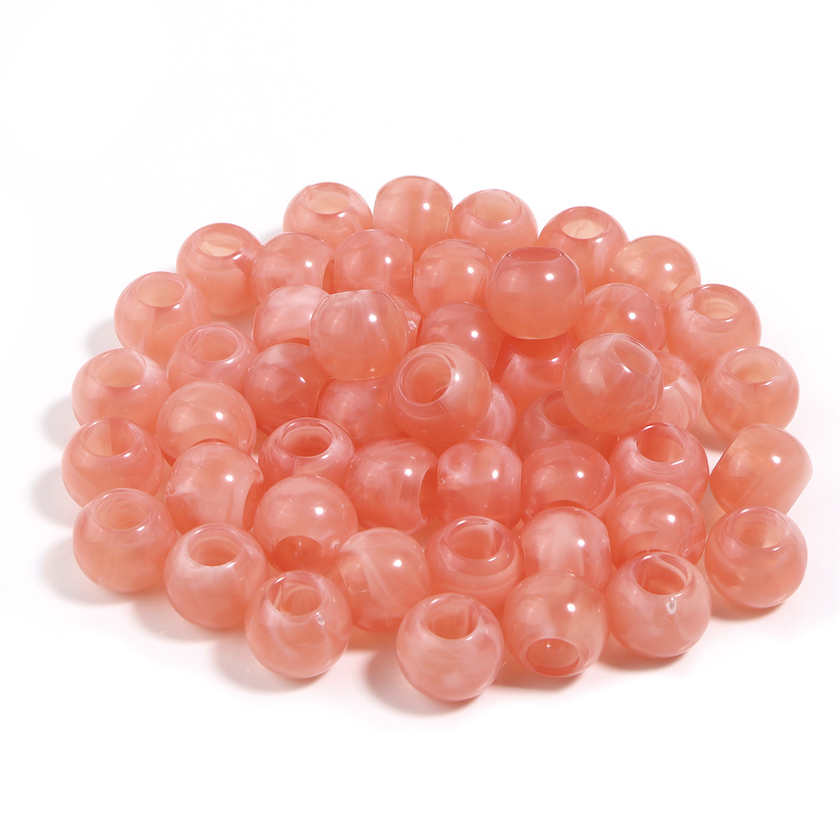 Pink ball beads