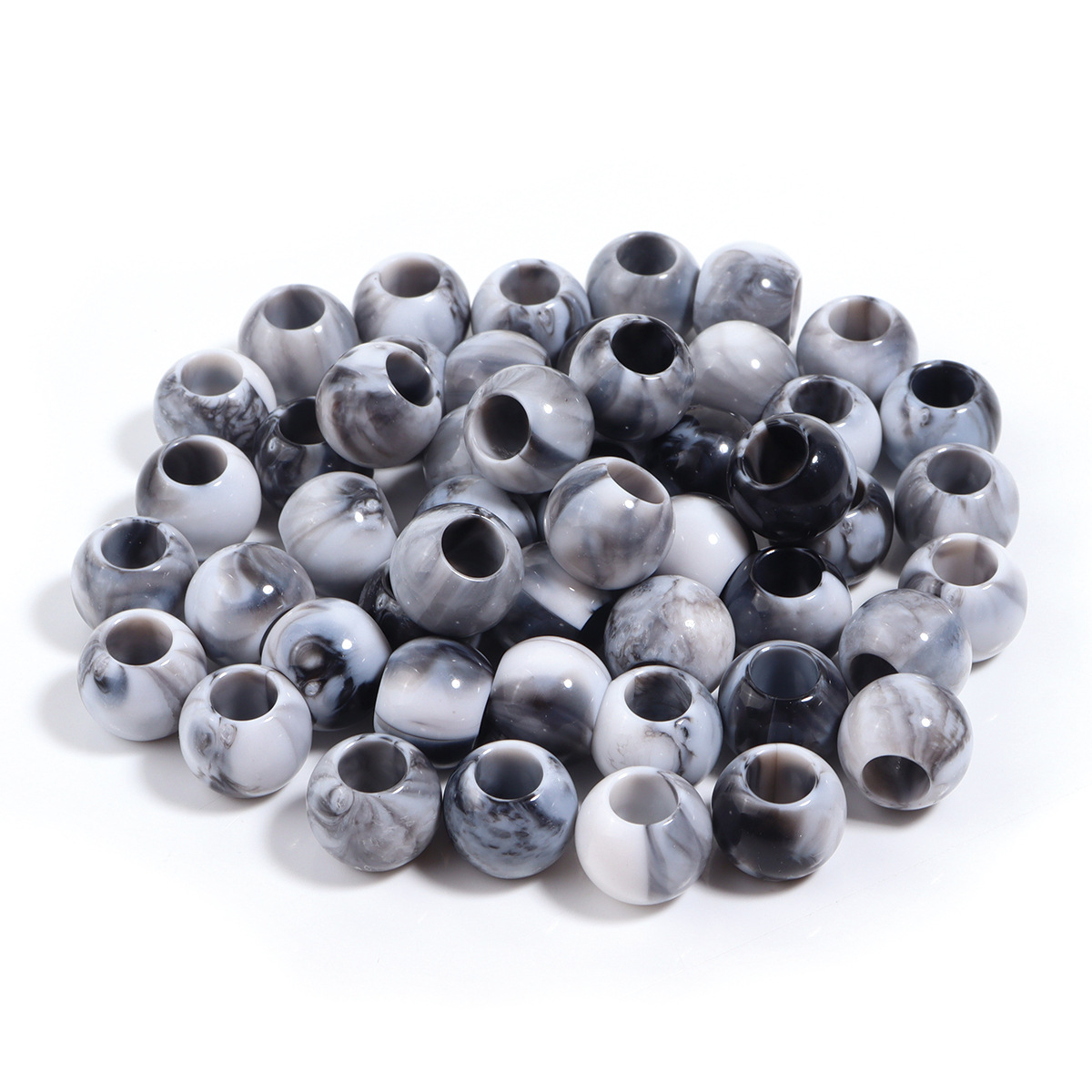 White ball beads