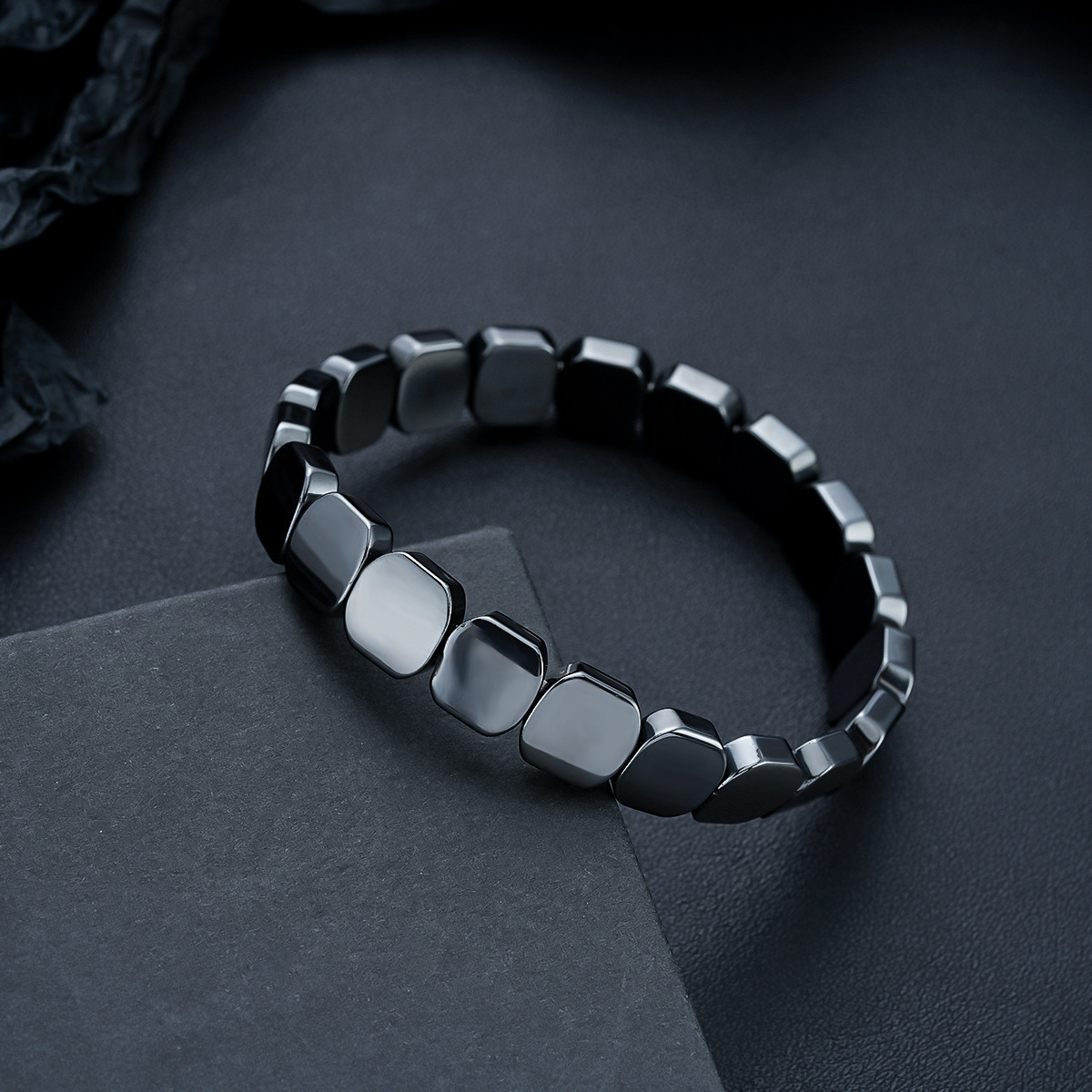 S528-a (black gallstone bracelet)