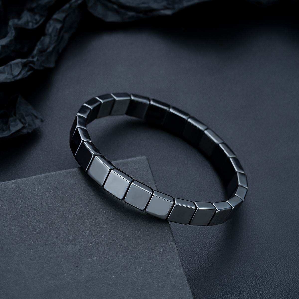 S528-b (black gallstone bracelet)