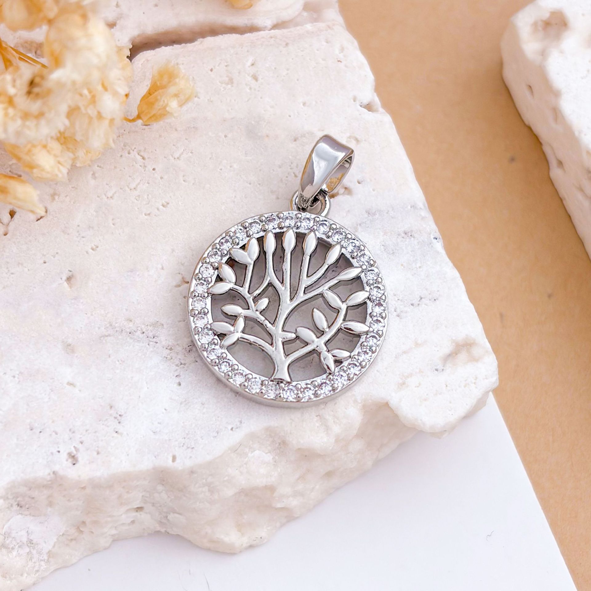 Xl1745 tree of hope pendant silver