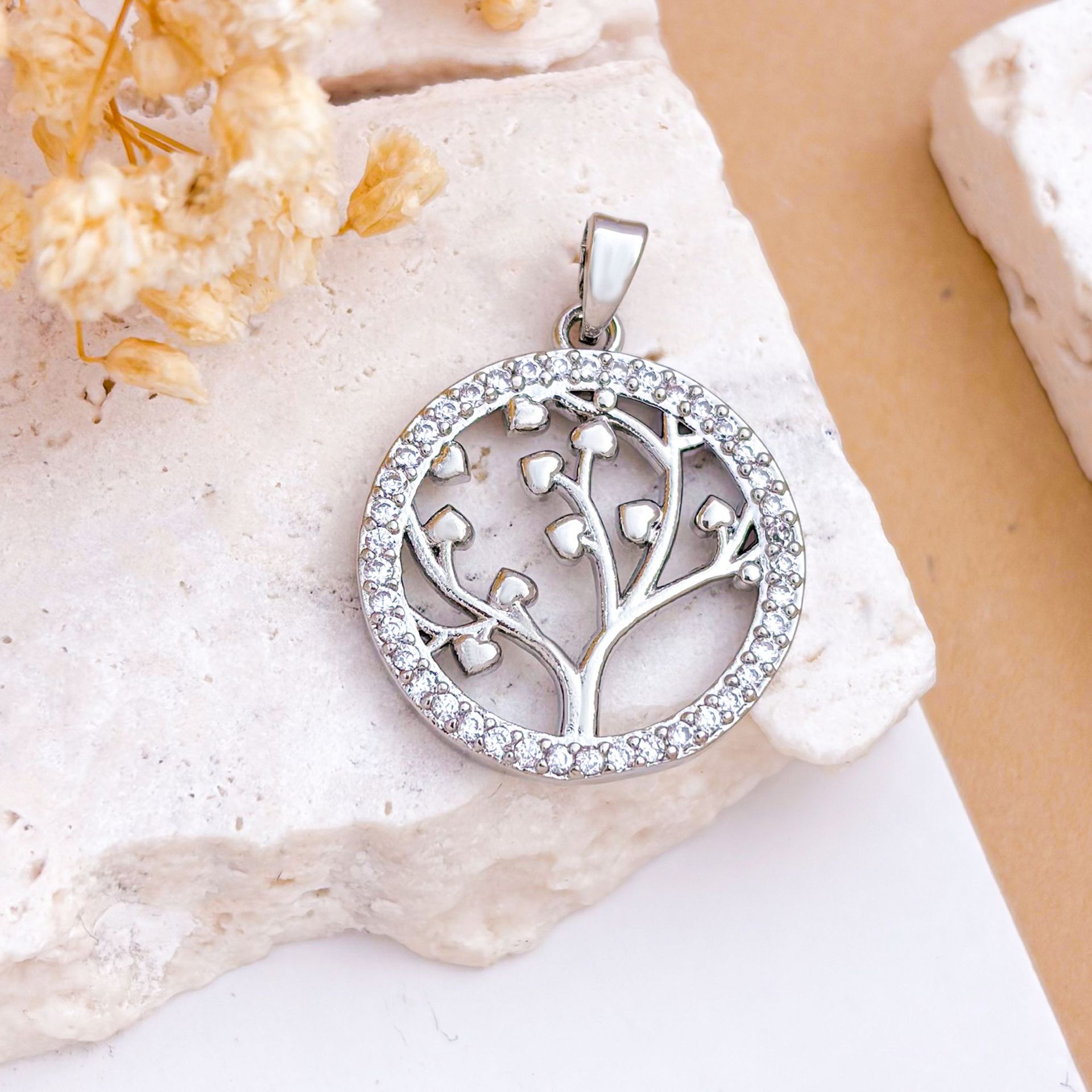 Xl1937 harvest tree pendant silver