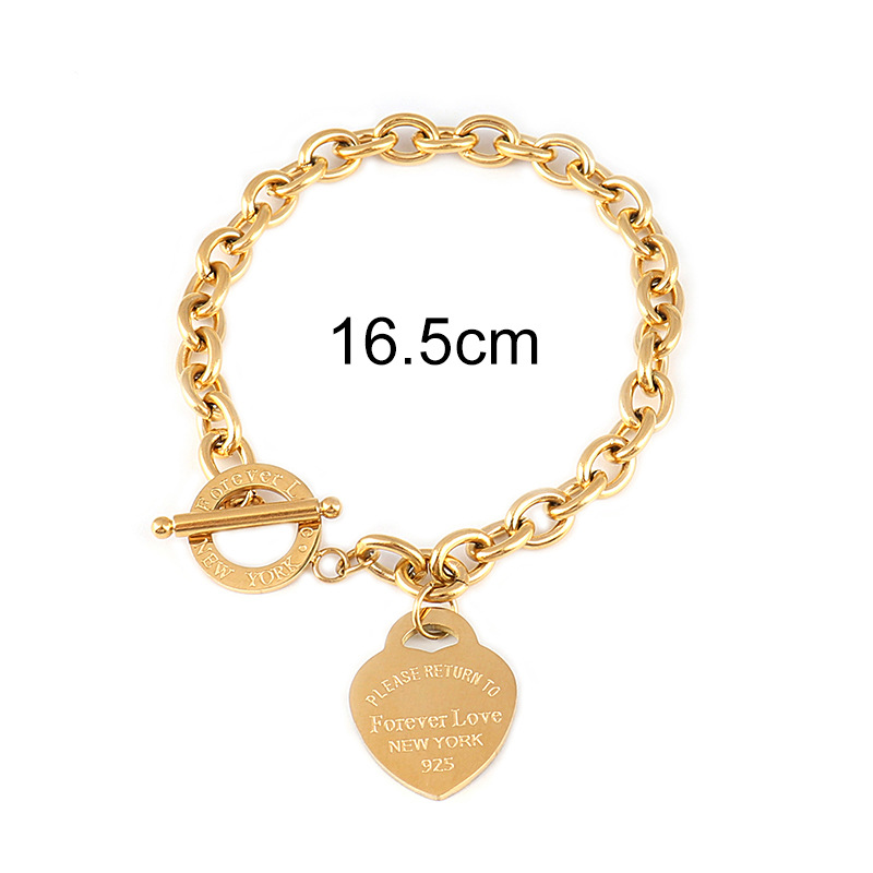 B1283 gold bracelet-16.5cm