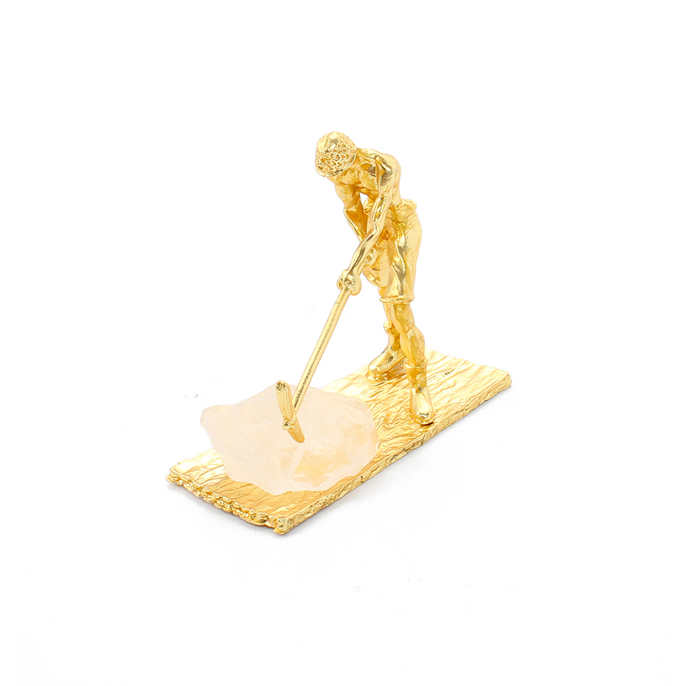 Miner white crystal