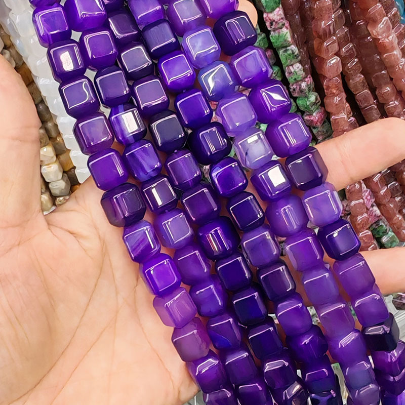 Striped purple agate