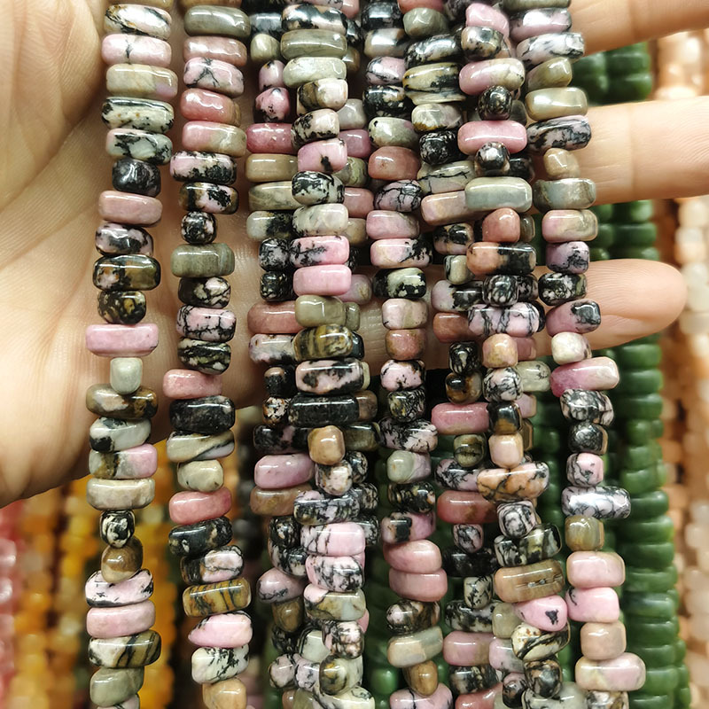 black line Rhodonite